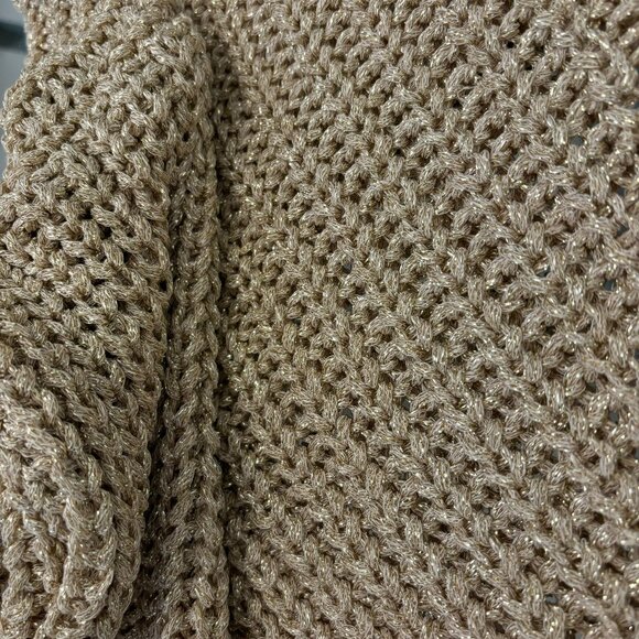 Bognar Blu Silver & Gold Lurex Cropped Sweater - Picture 5 of 5